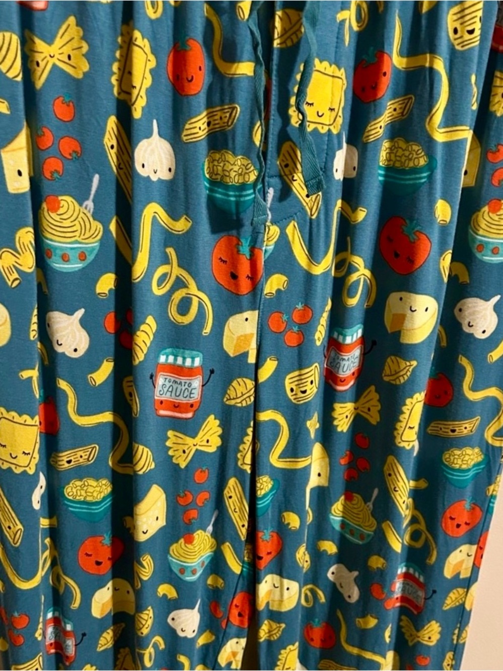 Little Sleepies Teal Pasta Party Men’s M